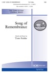 Song of Remembrance SAB choral sheet music cover Thumbnail